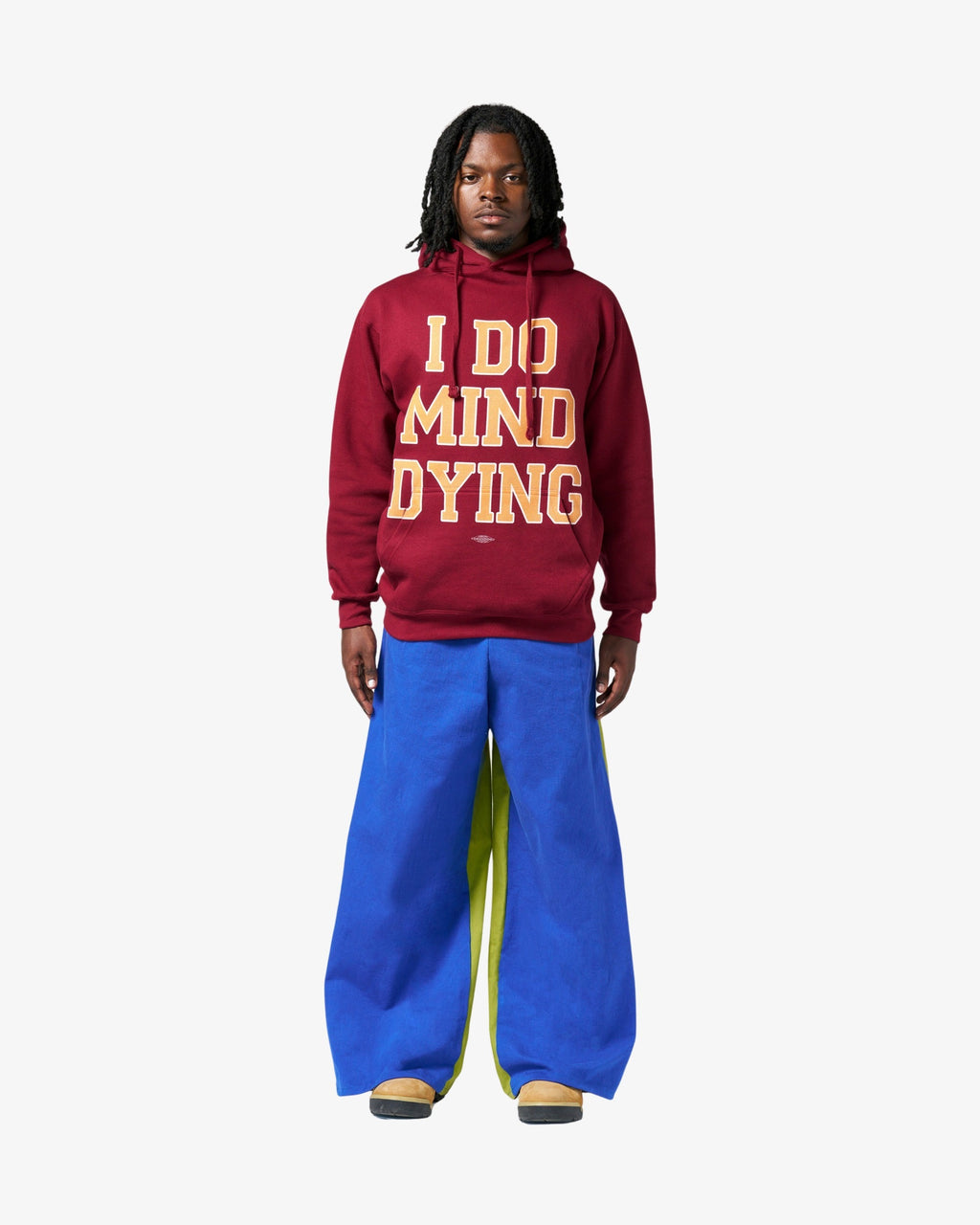 I Do Mind Dying Hoodie - Burgundy