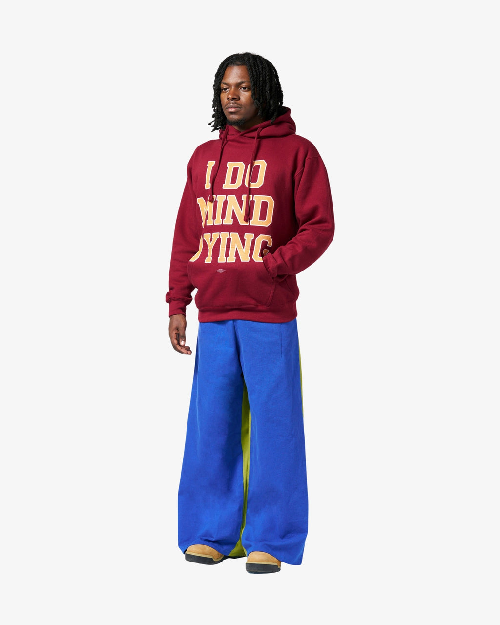 I Do Mind Dying Hoodie - Burgundy